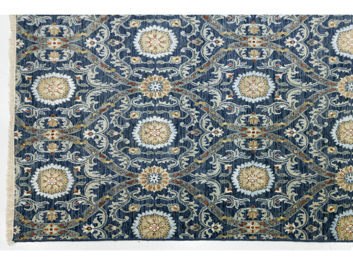 Modern Ikat Wool Rug 13 X 20