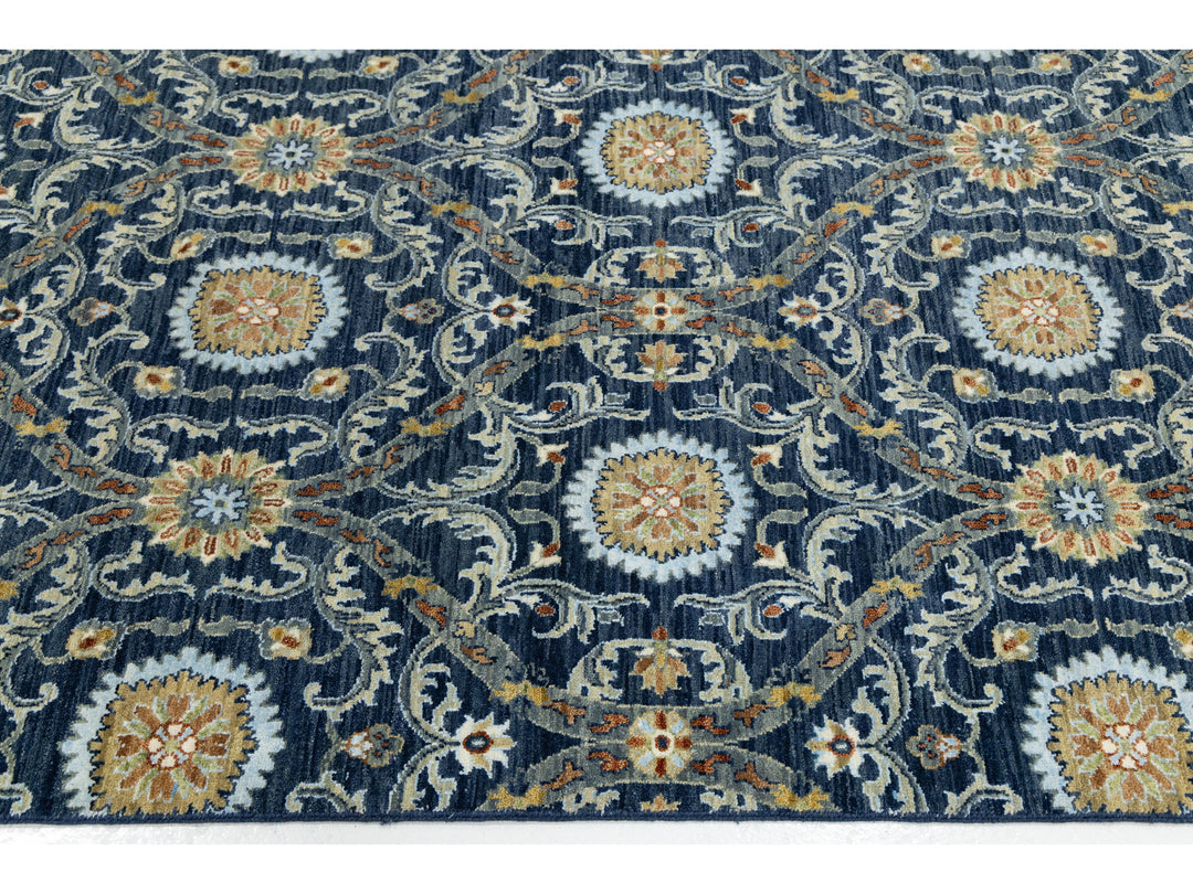 Modern Ikat Wool Rug 13 X 20