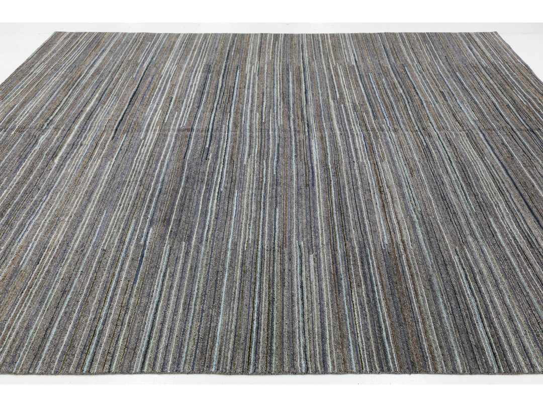 Modern Indian Wool Rug 12 X 15