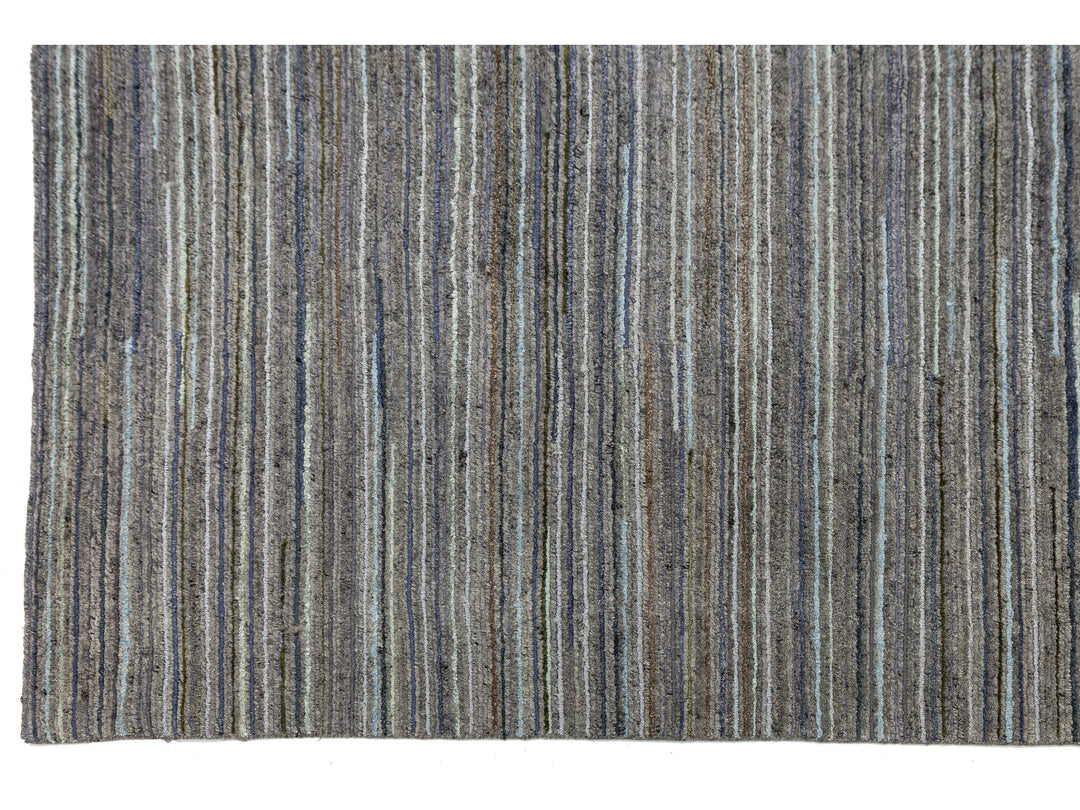 Modern Indian Wool Rug 12 X 15