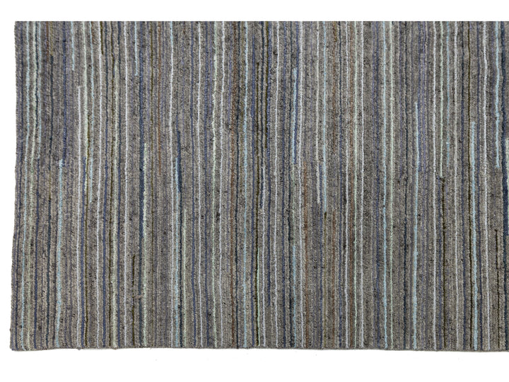 Modern Indian Wool Rug 12 X 15