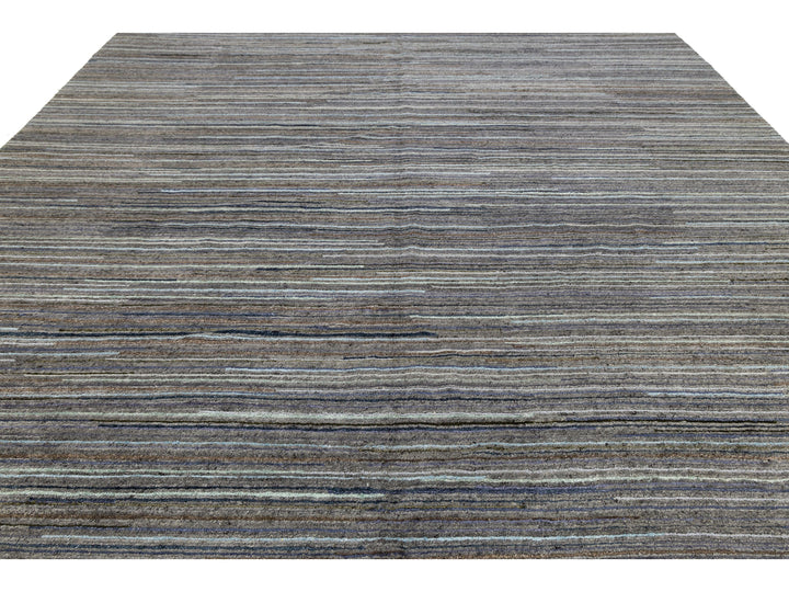 Modern Indian Wool Rug 12 X 15