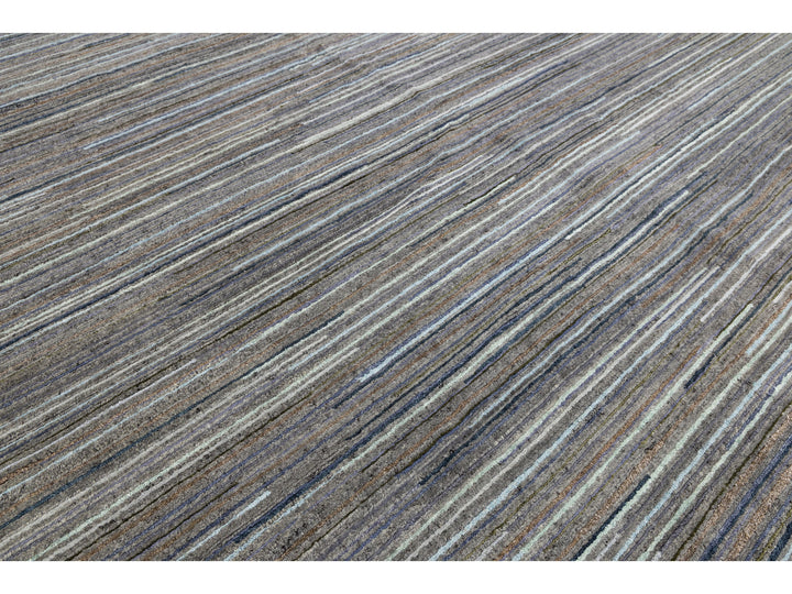 Modern Indian Wool Rug 12 X 15