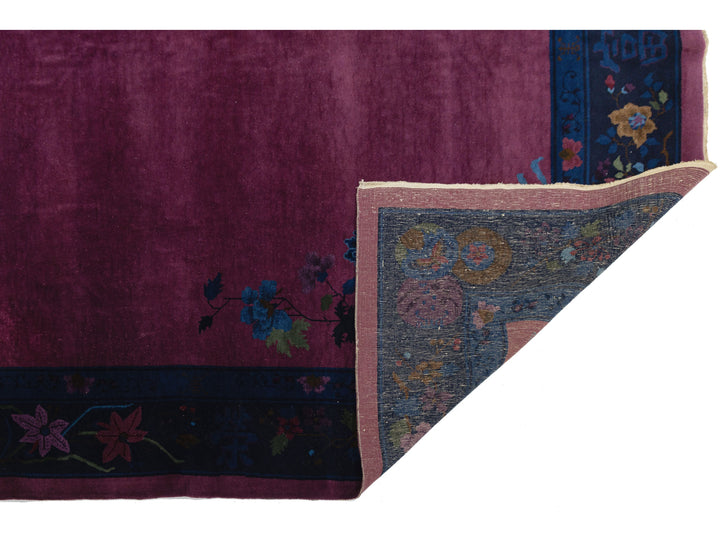 Antique Art Deco Chinese Rug 9 X 12