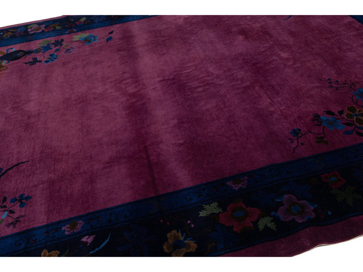 Antique Art Deco Chinese Rug 9 X 12