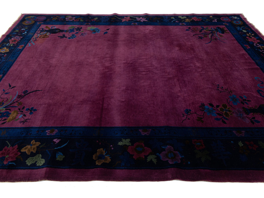 Antique Art Deco Chinese Rug 9 X 12
