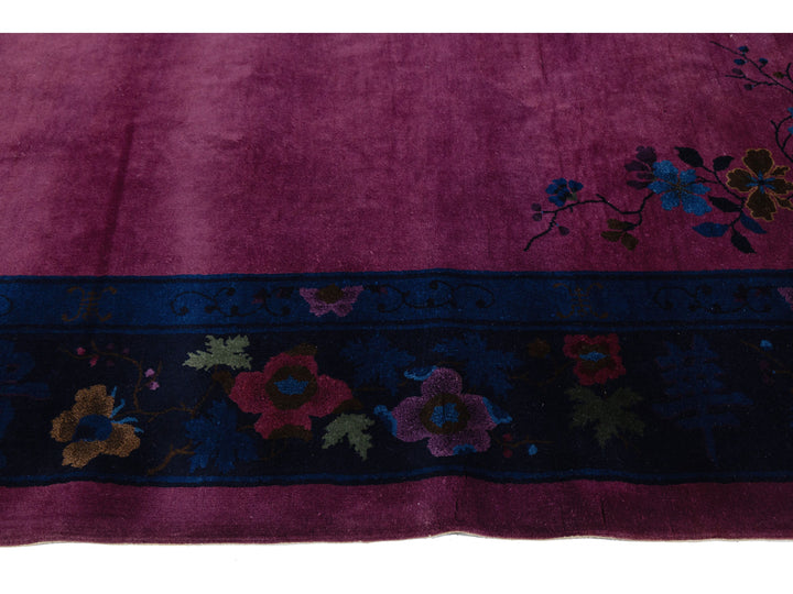Antique Art Deco Chinese Rug 9 X 12