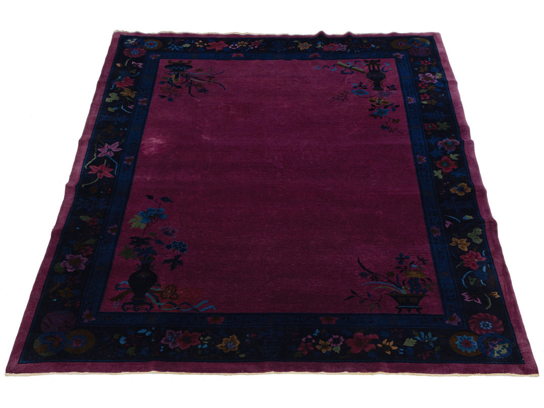 Antique Art Deco Chinese Rug 9 X 12