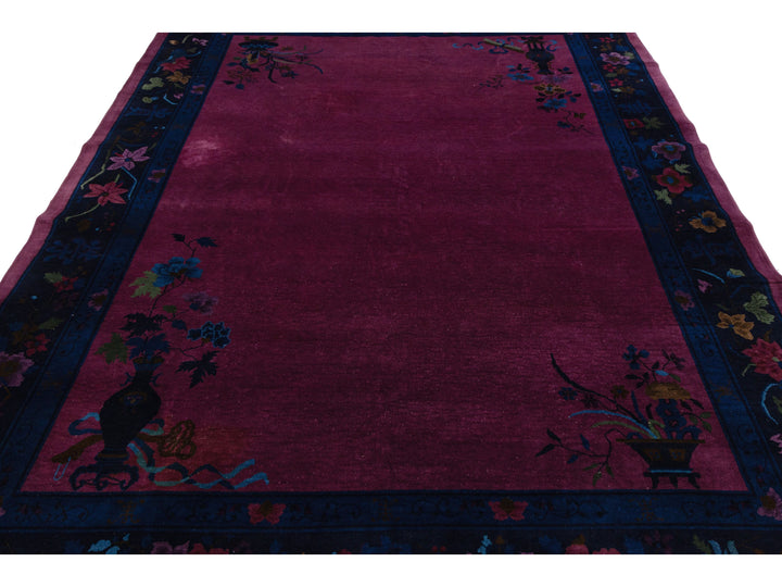 Antique Art Deco Chinese Rug 9 X 12