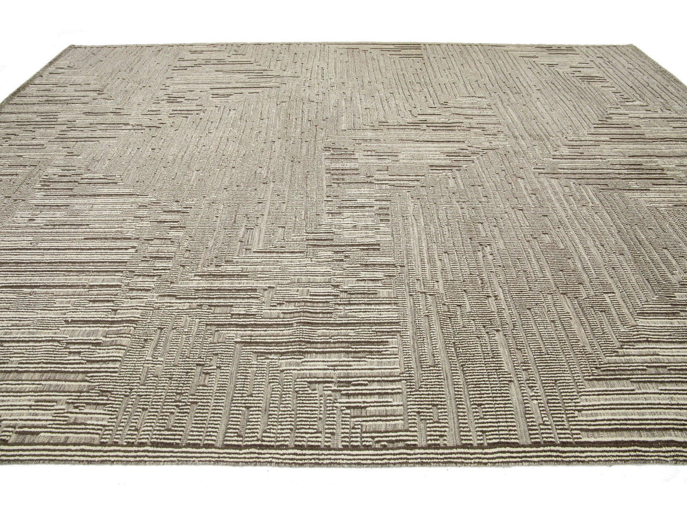 Modern Moroccan Wool Rug 10 X 14