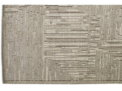 Modern Moroccan Wool Rug 10 X 14