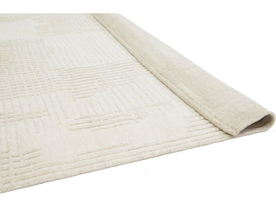 Modern Moroccan Wool Rug 9 X 12