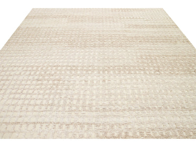 Modern Moroccan Wool Rug 9 X 12