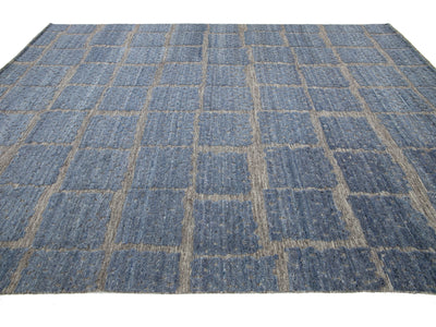 Modern Moroccan Wool Rug 9 X 12