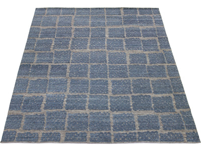 Modern Moroccan Wool Rug 9 X 12