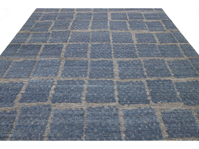 Modern Moroccan Wool Rug 9 X 12