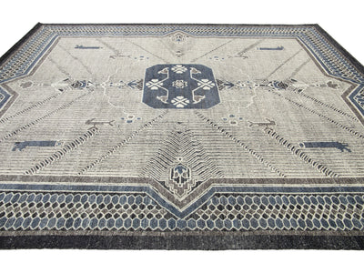 Transitional Oushak Wool Rug 9 X 12