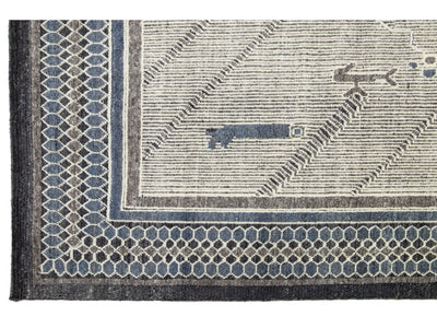 Transitional Oushak Wool Rug 9 X 12