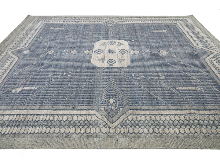 Transitional Oushak Wool Rug 9 X 12