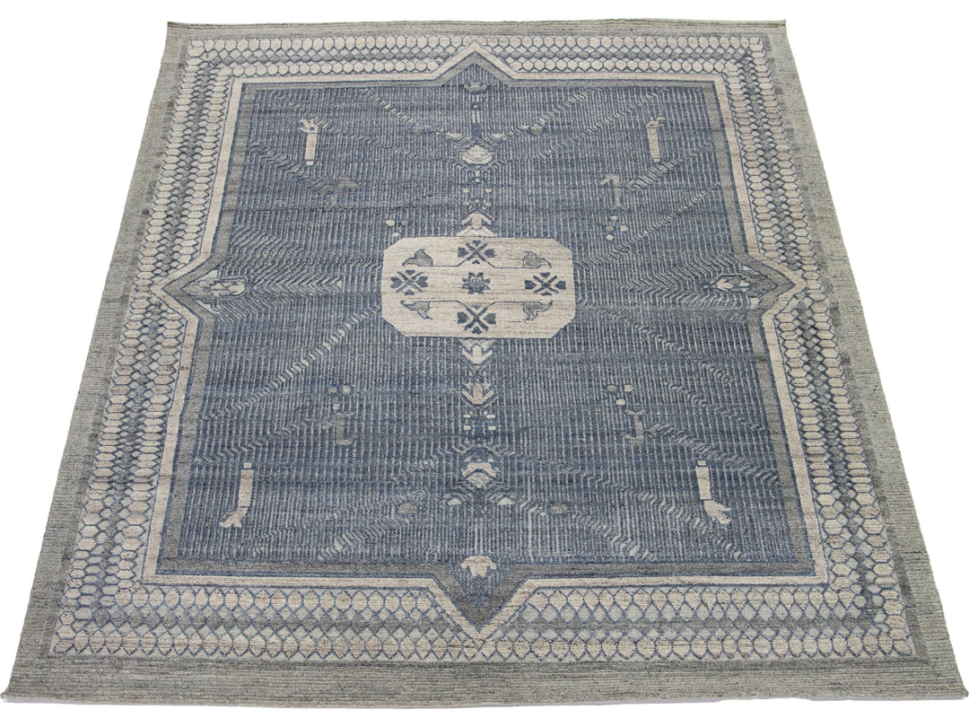 Transitional Oushak Wool Rug 9 X 12
