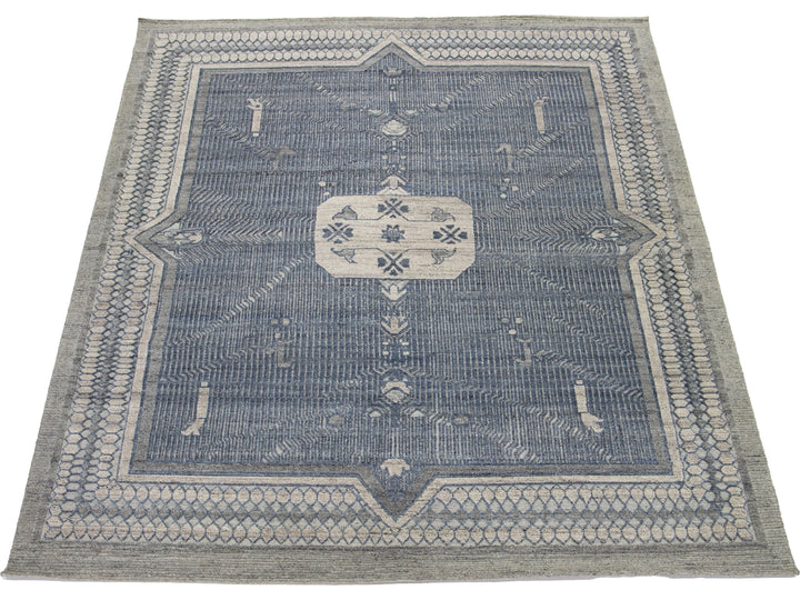 Transitional Oushak Wool Rug 9 X 12