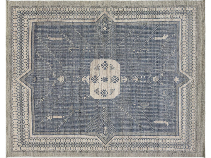 Transitional Oushak Wool Rug 9 X 12