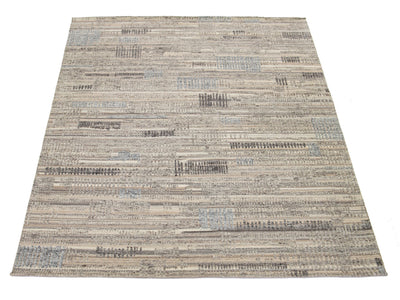 Modern Moroccan Wool Rug 9 X 12