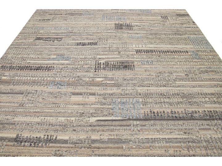 Modern Moroccan Wool Rug 9 X 12