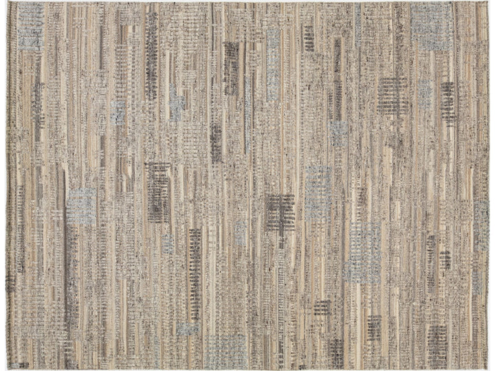 Modern Moroccan Wool Rug 9 X 12