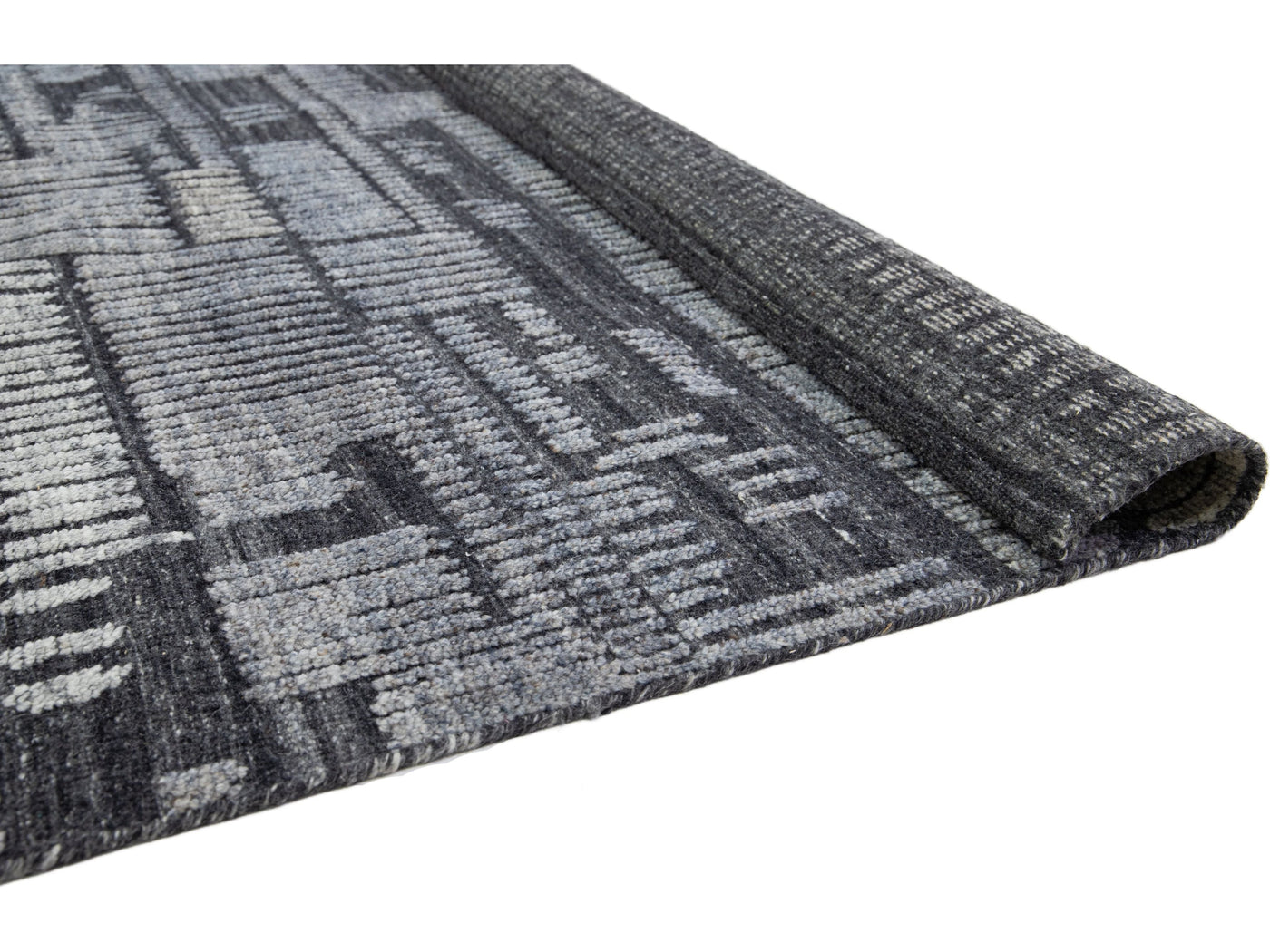 Modern Moroccan Wool Rug 9 X 12