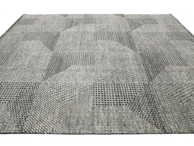 Modern Moroccan Wool Rug 9 X 12