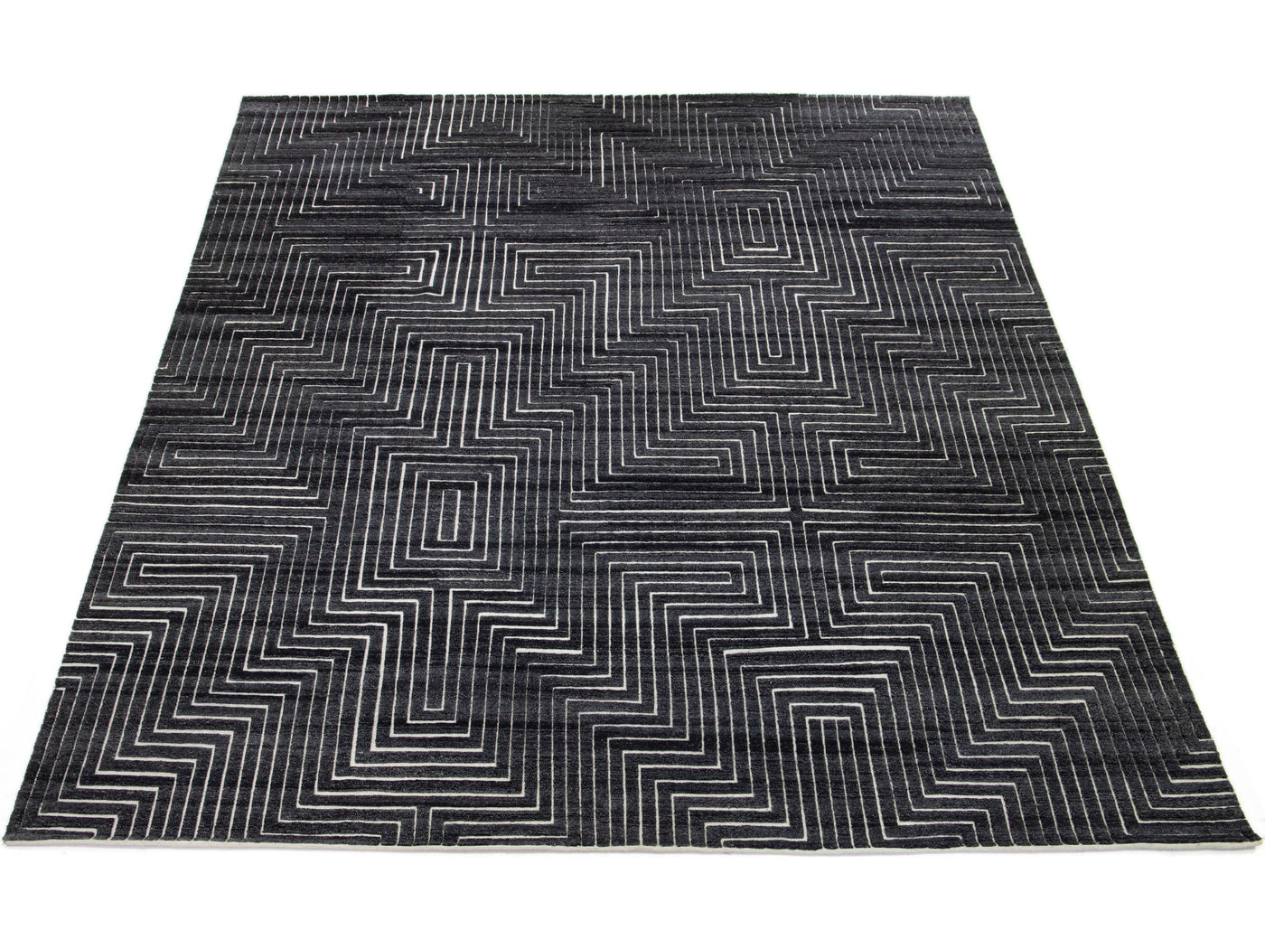 Modern Moroccan Wool Rug 12 X 15