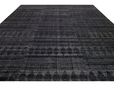 Modern Moroccan Wool Rug 12 X 15