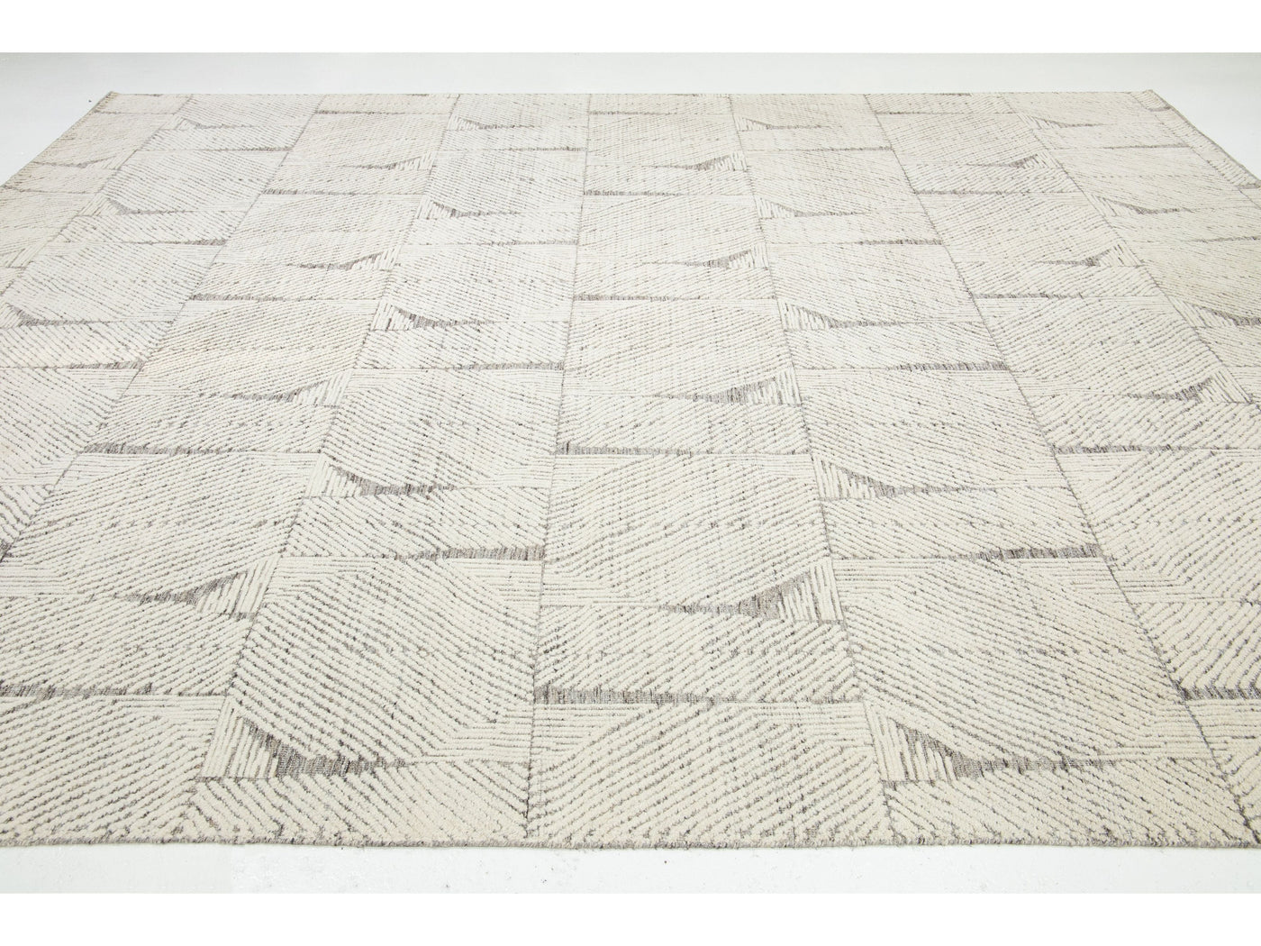 Modern Moroccan Wool Rug 12 X 15