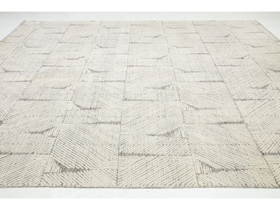 Modern Moroccan Wool Rug 12 X 15