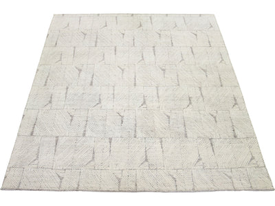 Modern Moroccan Wool Rug 12 X 15