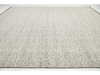 Modern Flatweave Wool Rug 12 X 15