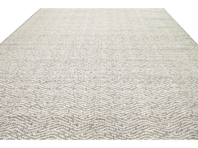 Modern Flatweave Wool Rug 12 X 15