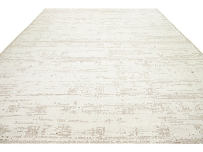 Modern Flatweave Wool Rug 12 X 15