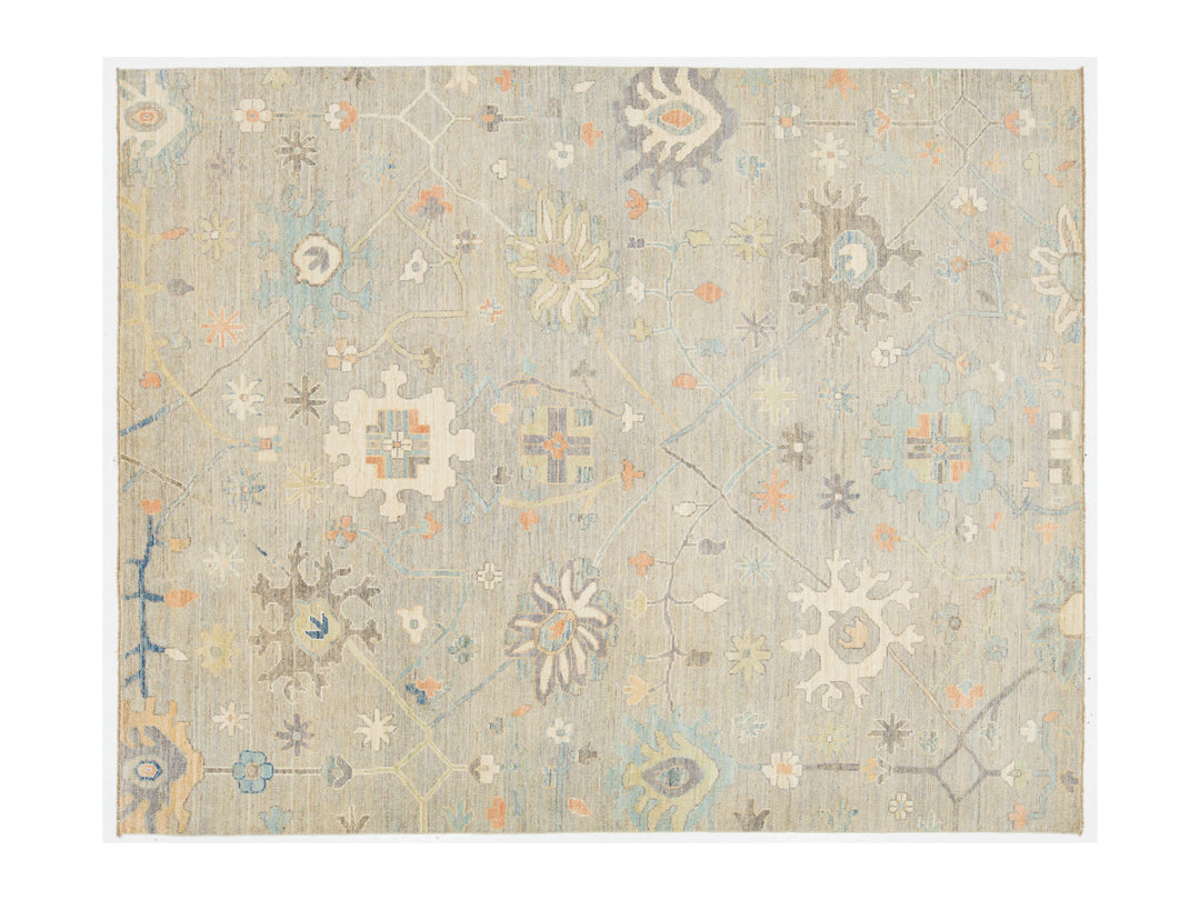 Modern Oushak Wool Rug 8 X 10
