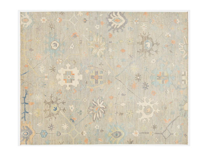 Modern Oushak Wool Rug 8 X 10