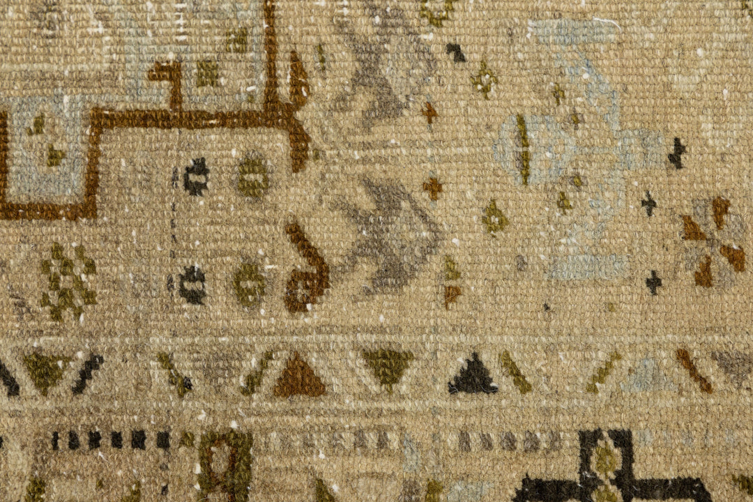 Antique Heriz Wool Runner 3 X 11
