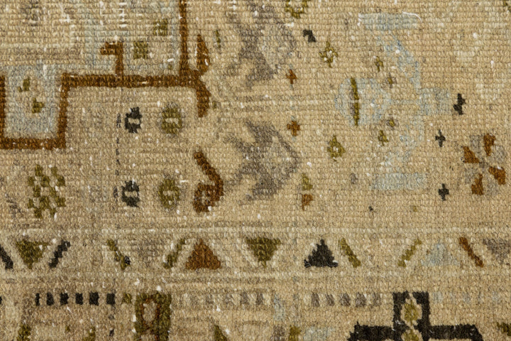 Antique Heriz Wool Runner 3 X 11