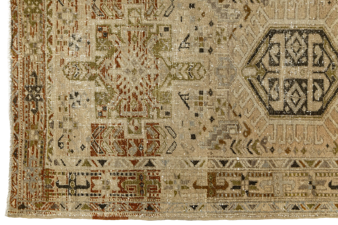 Antique Heriz Wool Runner 3 X 11
