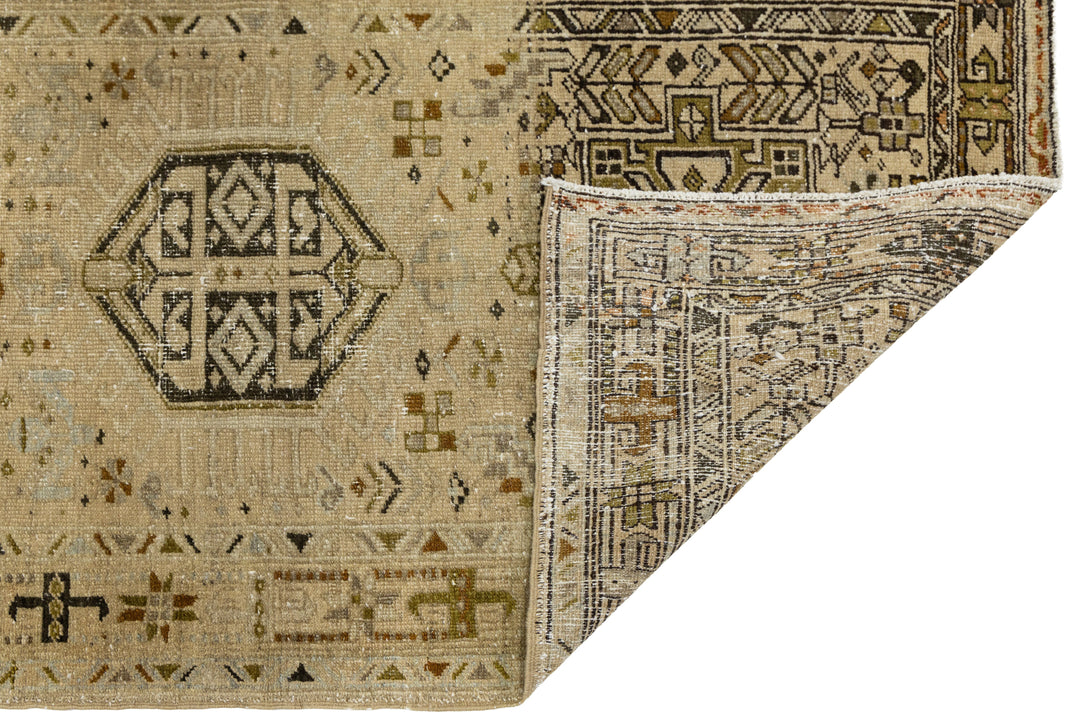 Antique Heriz Wool Runner 3 X 11