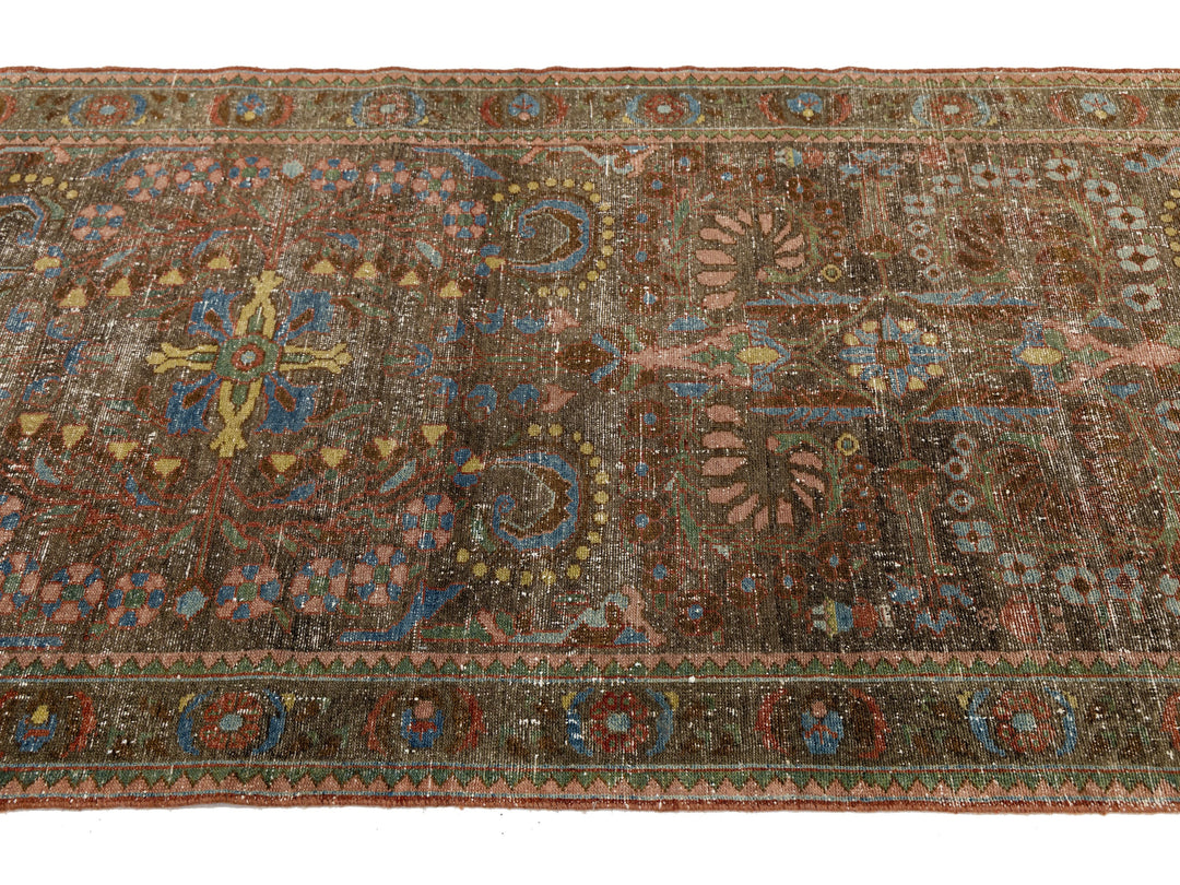 Antique Mahal Wool Runner 4 X 11