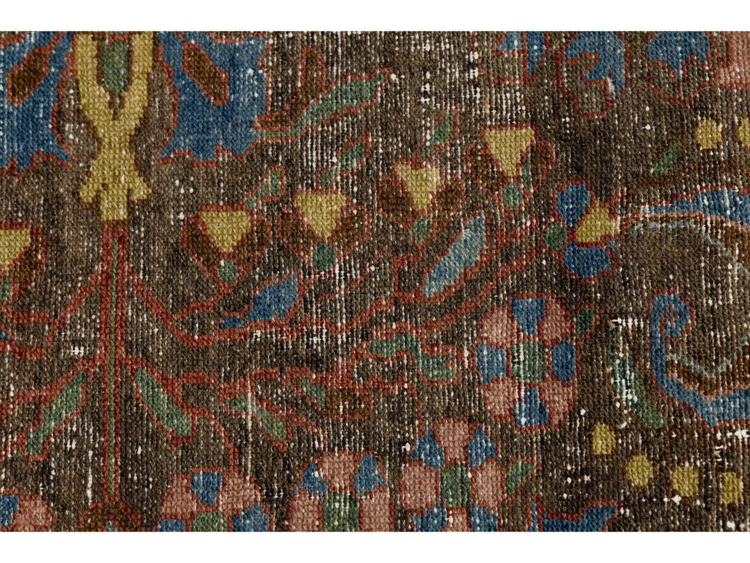 Antique Mahal Wool Runner 4 X 11