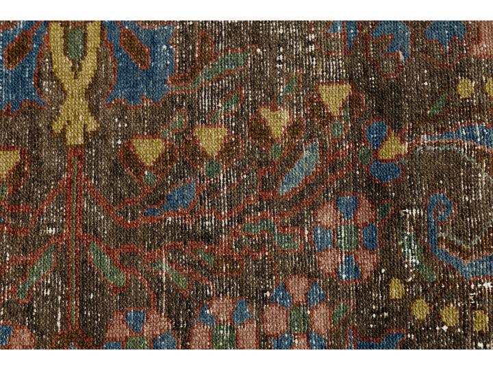 Antique Mahal Wool Runner 4 X 11