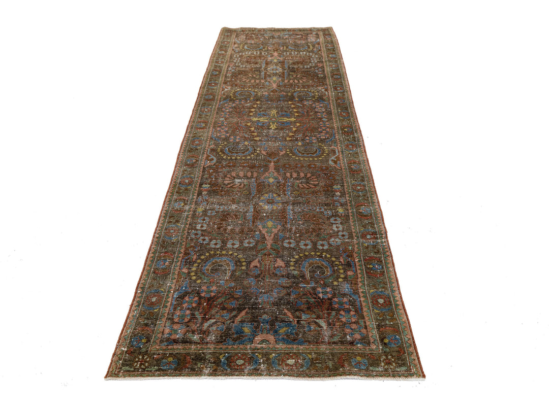 Antique Mahal Wool Runner 4 X 11