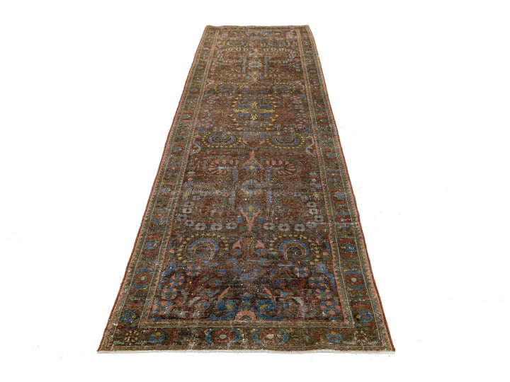 Antique Mahal Wool Runner 4 X 11